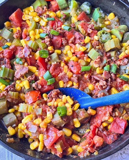 Cajun Corn and Okra
