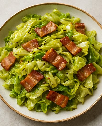 Cabbage with Caraway & Bacon