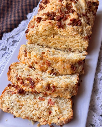 Cheesy Onion Bacon Bread