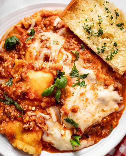 Crock Pot Ravioli Lasagna