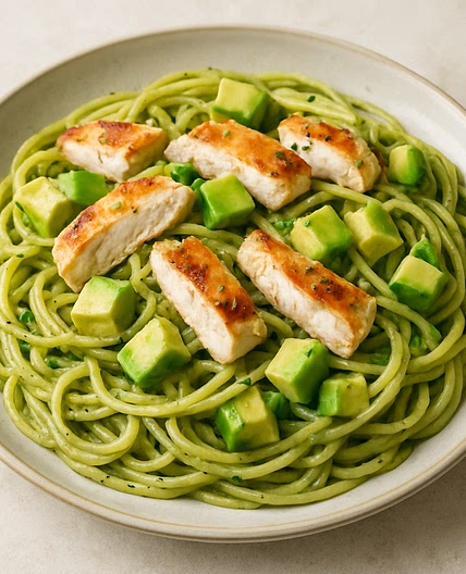 Chicken + Avocado Spaghetti