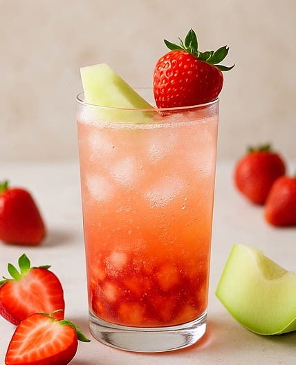 Strawberry Melon Fizz