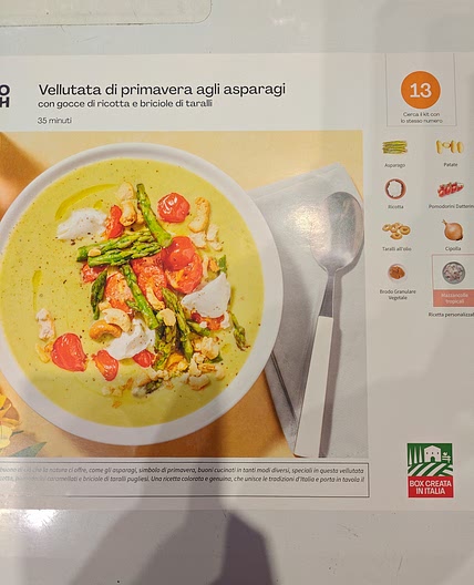 Vellutata di primavera agli asparagi