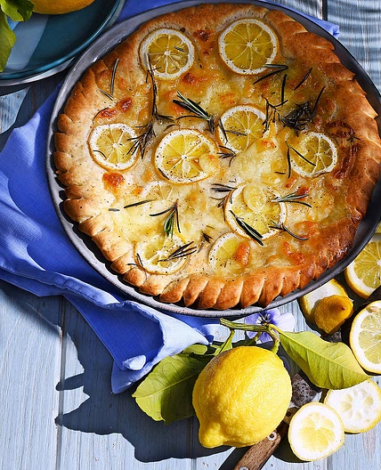 Focaccia citron et parmesan