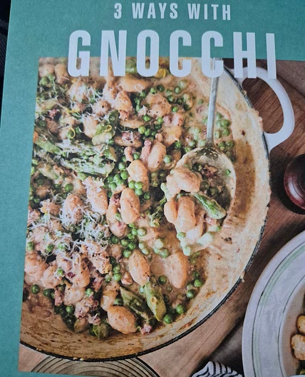 One pan spring time gnocchi