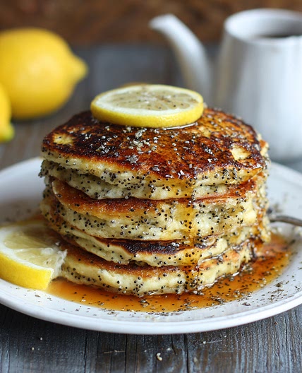 Lemon Poppy Seed Pancakes