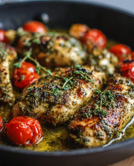 One-Pan Pesto Chicken