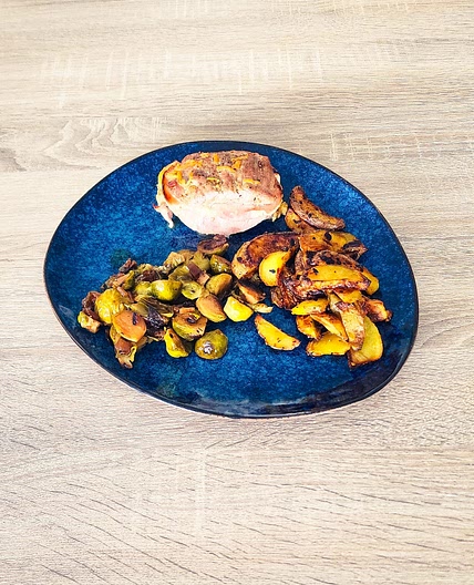 Filet mignon de porc farci au jambon & fromage