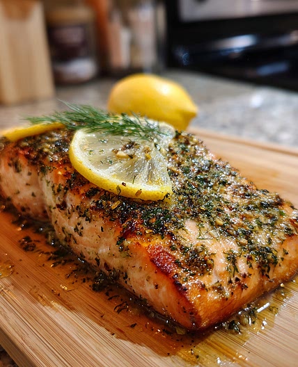 Butter Salmon With Dill