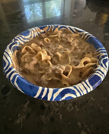 ScoFo’s Beefy French onion pasta