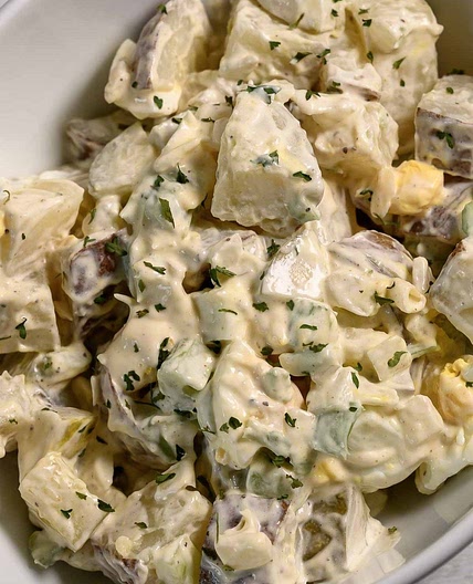 Potato Salad with Dill Pickles