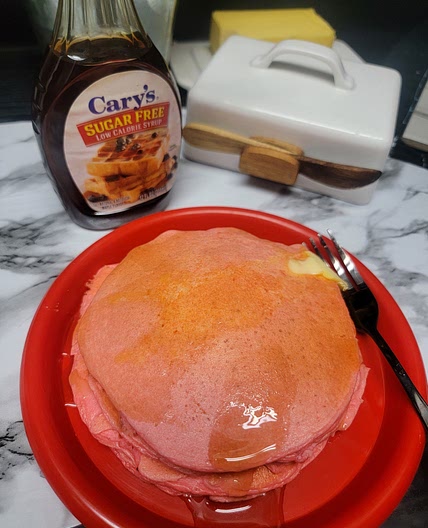 Cherry Megastack High Protein Pancakes