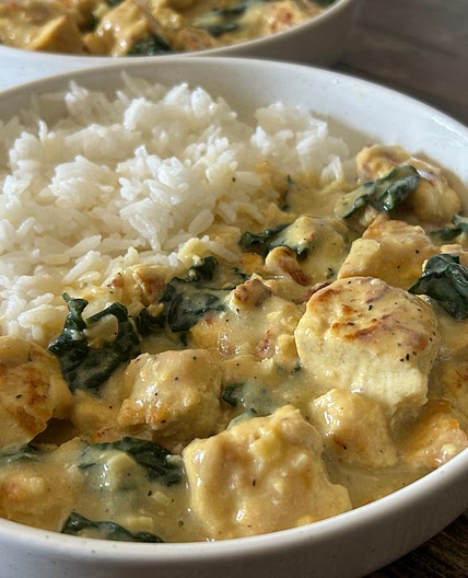 15-Minute Creamy Garlic Tofu & Greens (High Protein Vegan Dinner on a Budget)