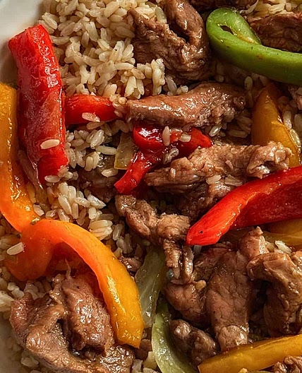 Dump and Go Slow Cooker Pepper Steak