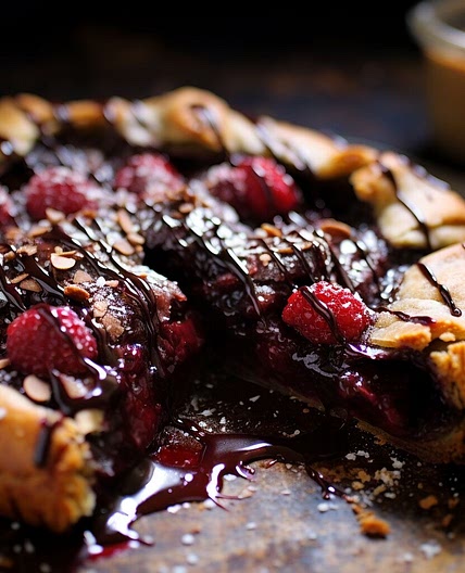 Chocolate Raspberry Galette