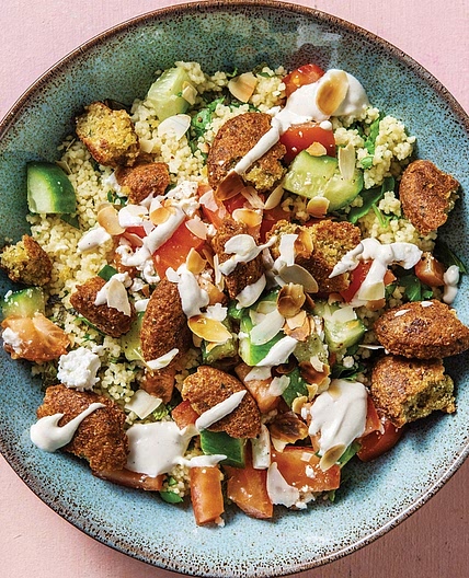 Herby Falafel & Tahini Couscous Bowl