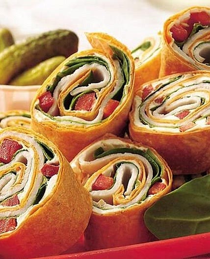 Turkey Spinach Wraps