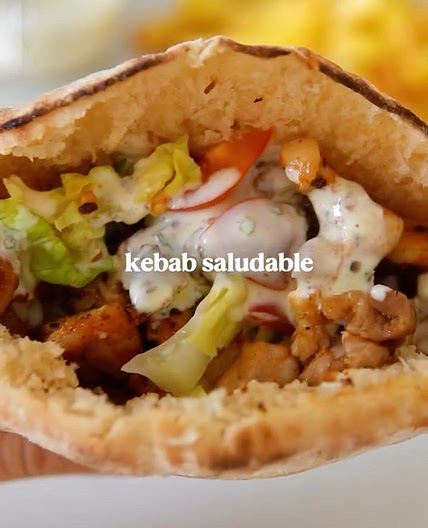 kebab saludable con salsita