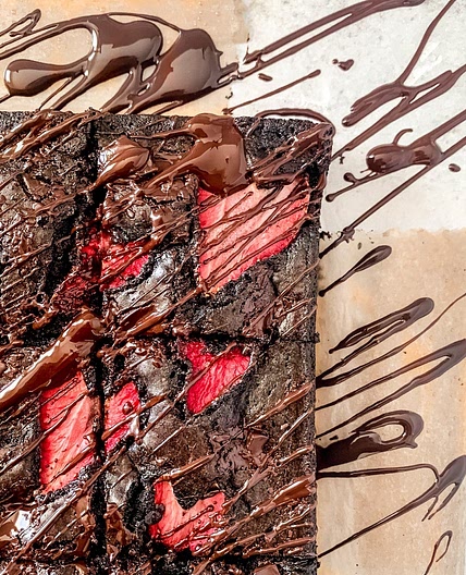 Strawberry brownies recipe