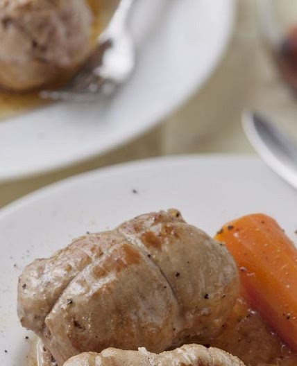 Paupiettes de veau au vin blanc