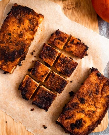 Balsamic Tomato Tofu Cutlets