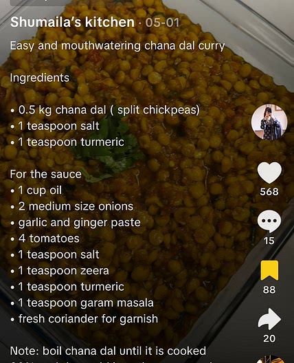 Chana dal curry