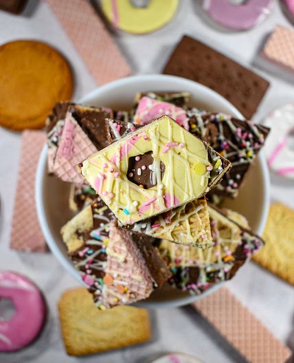 Chocolate Bark with British Biscuits