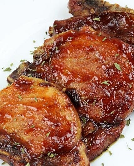 Oven Baked Barbecue Pork Chops recipe