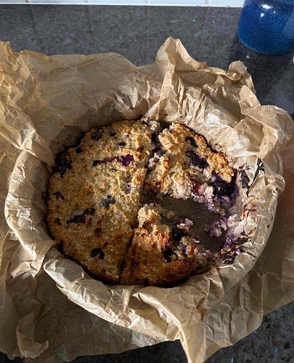 Blueberry Oat Cake