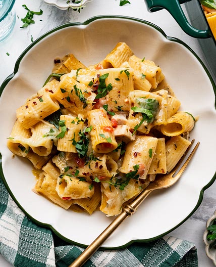 Pesto Alfredo Chicken Pasta