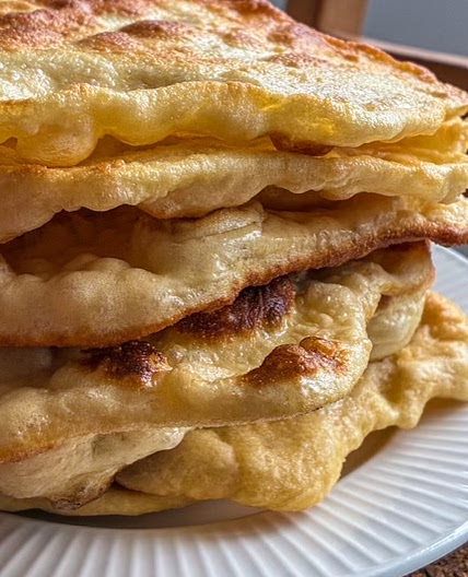 Easy Hungarian Fry Bread (Lángos)