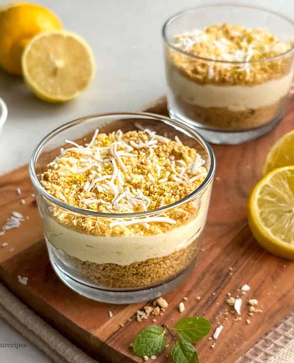 No-Bake Lemon Coconut Bliss Cups