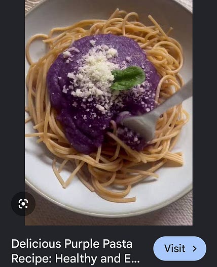 Purple spaghetti