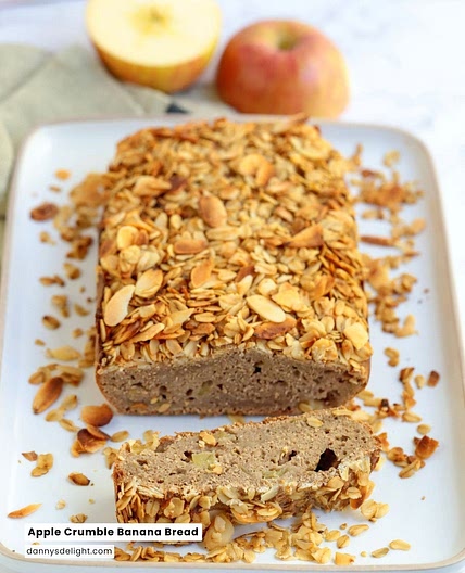 Apple Crumble Banana Bread