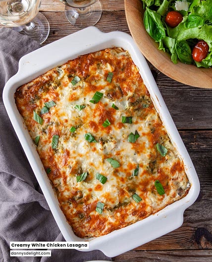 Creamy White Chicken Lasagna