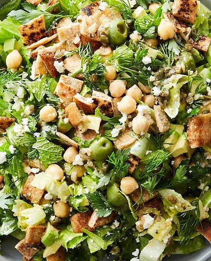 Chopped Salad With Chickpeas, Feta and Avocado