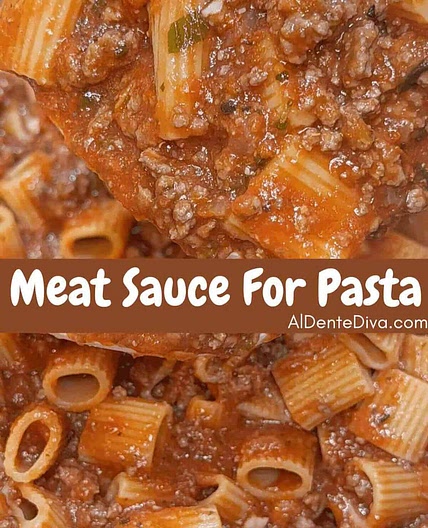 Meat Sauce For Pasta Recipe