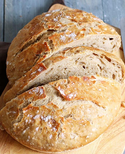 No-Knead Brot mit Schwarzbier