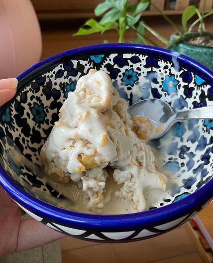 Banana Protein Crispy Ice Cream