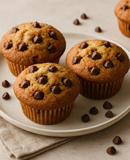 He Won’t Know Chocolate Chip Muffins