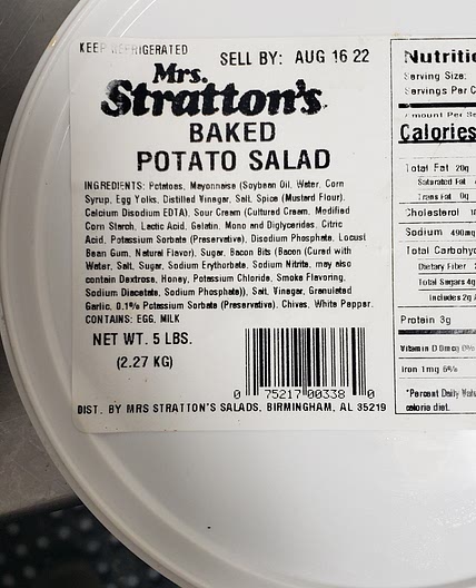 Dupe Mrs. Stratton's Baked Potato Salad