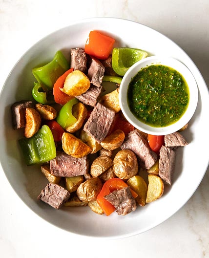 Low FODMAP Steak and Potatoes Sheet Pan Meal