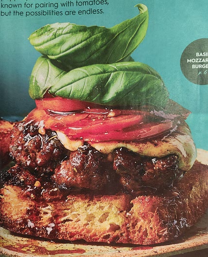 Basil-Mozzarella Burgers
