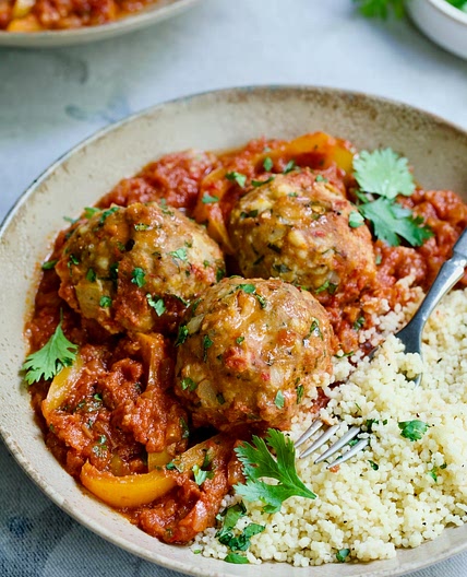 Harissa Chicken Meatballs
