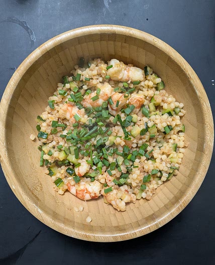 COUSCOUS CON MAZZANCOLLE STILE FREGULA