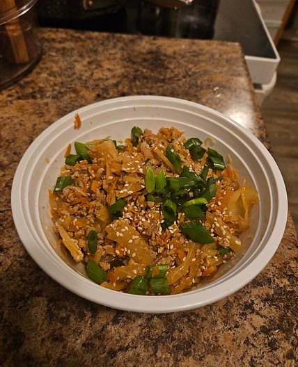 Egg roll in a bowl