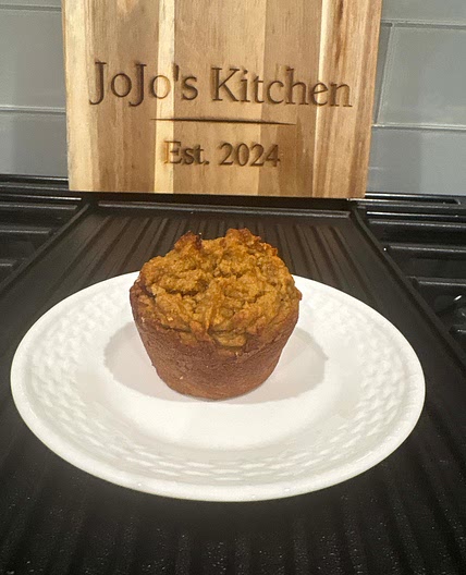 High Protein Sweet Potato-Banana Muffins