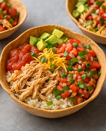 Rotisserie Chicken Taco Bowls