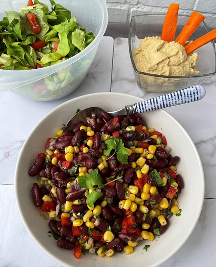 Kidney Bean and Sweetcorn Salad