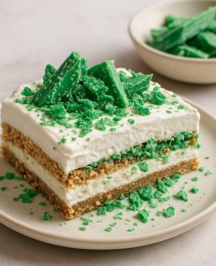 Choc Caramel Peppermint Crisp Dessert